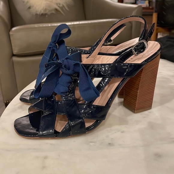 Marc by Marc Jacobs Blue Patent Leather Sandals - Picture 4 of 11
